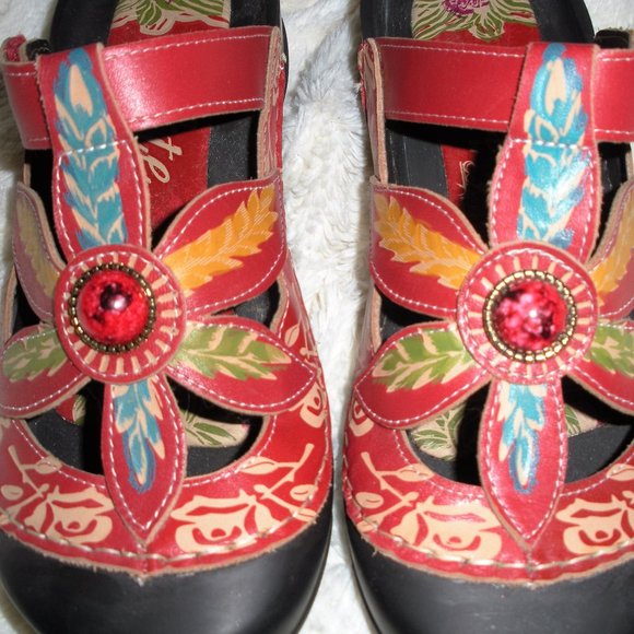 Elite by Conkys leather shoes slides NW/O Tags - Picture 4 of 5